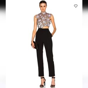 Self-Portrait Lilac Lace Jumpsuit, with Pockets